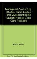 managerial accounting student   and myaccountinglab student access code card package 2nd edition karen braun