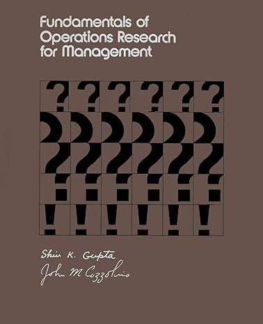 fundamentals of operations research for management an introduction to quantitative methods 1st edition shiv k