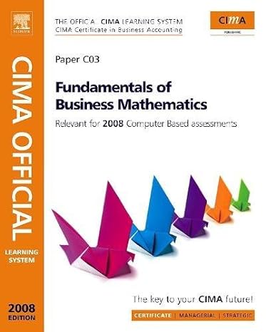 cima learning system fundamentals of business maths 2nd edition graham eaton 0750685174, 978-0750685177