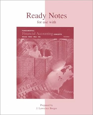 ready notes for use with fundamental financial accounting concepts 3rd edition thomas p edmonds ,frances m