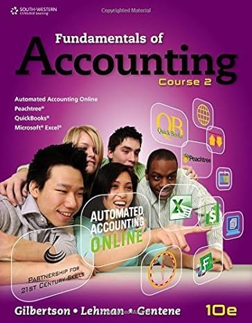 fundamentals of accounting course 2 by claudia b gilbertson 1st edition claudia b gilbertson b01fgolls4