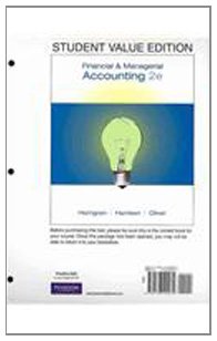 student   for financial and managerial accounting plus myaccountinglab student access code card package 2nd