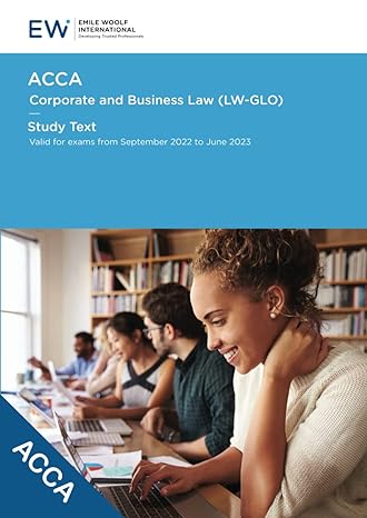 acca corporate and business law study text 2022 23 1st edition emile woolf international 1848436076,