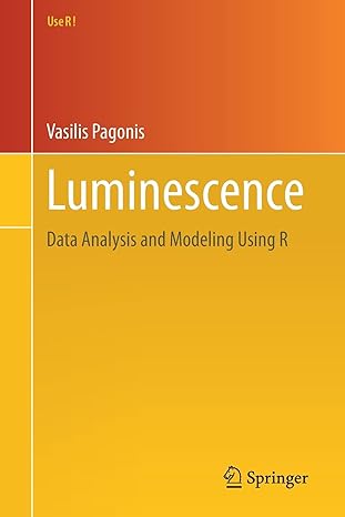 luminescence data analysis and modeling using r 1st edition vasilis pagonis 3030673103, 978-3030673109