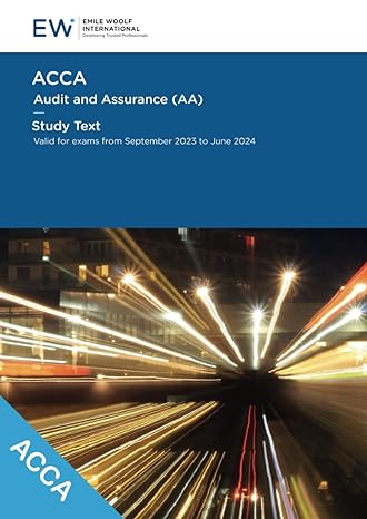 acca audit and assurance study text 2022 23 1st edition nick blackwell ,annabel lefton ,emile woolf