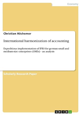 international harmonization of accounting expeditious implementation of ifrs for german small and medium size