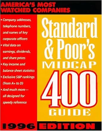 standard and poor s midcap 400 guide 1st edition  0070521530, 978-0070521537