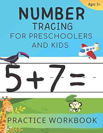 number tracing for preschoolers and kids practice workbook ages 3+ educational book train math homeschool