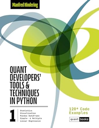 quant developers tools and techniques 1st edition manfred hindering b0cpwyqctl