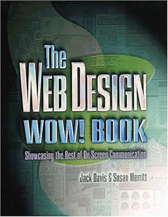 the web design wow book showcasing the best of on screen communication 1st edition jack davis ,susan merritt