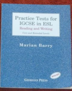 practice tests for igcse in esl reading and writing with key 1st edition marian barry 1873630255,