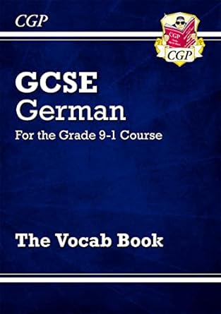 new gcse german vocab book for the grade 9 1 course 1st edition cgp books 1782948627, 978-1782948629