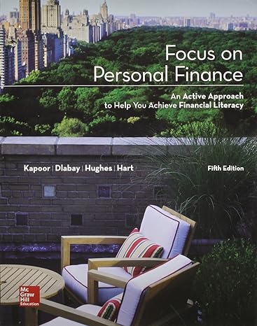 focus on personal finance  access card with learnsmart 5th edition jack kapoor ,les dlabay ,robert j. hughes