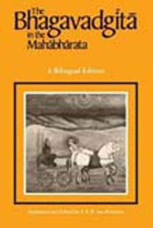 the bhagavadgita in the mahabharata 1st edition j. a. b. van buitenen 0226846628, 978-0226846620