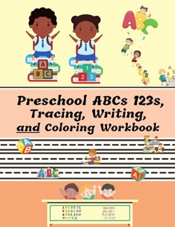 preschool abcs 123s tracing writing and coloring workbook pre k trace letters and numbers write words count