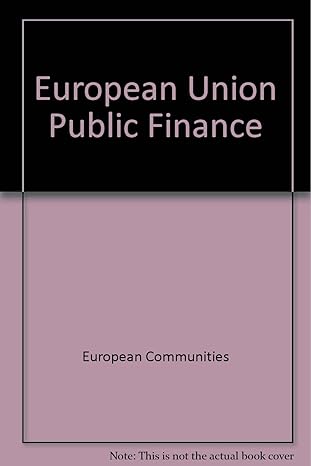 european union public finance 3r. edition unknown author 9289416203, 978-9289416207