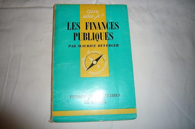 les finance publiques 1st edition maurice duverger b0000dwc6y