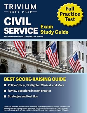 civil service exam study guide test prep with practice questions 1st edition elissa simon 1637983662,