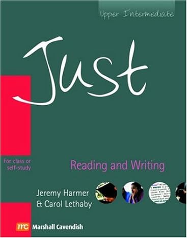 just reading and writing upper intermediate level british english edition 1st edition jeremy harmer