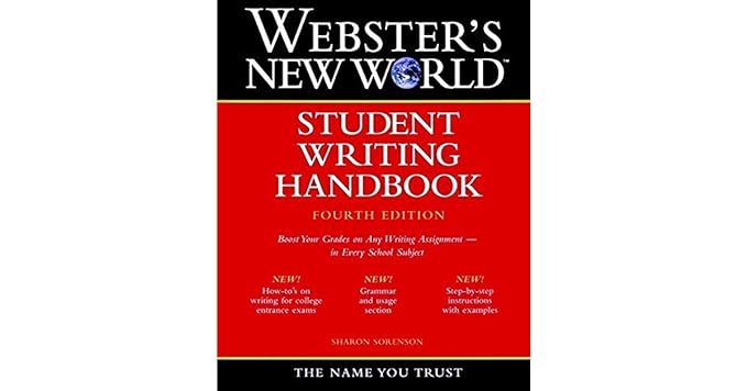 webster s new world student writing handbook 1st edition sharon sorenson 0139477896, 978-0139477898