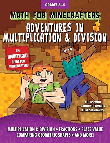 math for minecrafters adventures in multiplication and division csm edition amanda brack, sky pony press