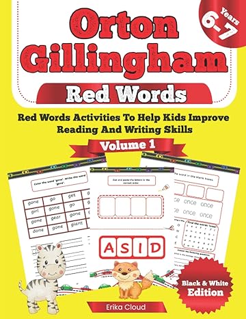 orton gillingham red words red word activities to help kids improve reading and writing skills black and