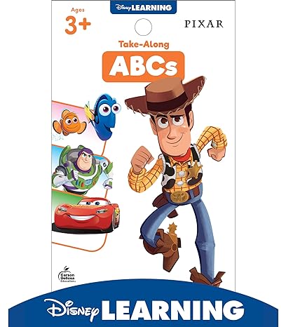 disney learning pixar take along tablet abcs phonics activity workbook for writing and tracing letters letter