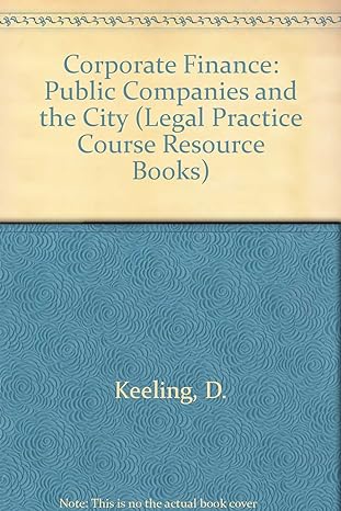 corporate finance public companies and the city 8th edition  0853086818, 978-0853086819