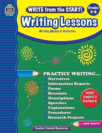 write from the start writing lessons grd 6 8 writing models and activities 1st edition kristine brown