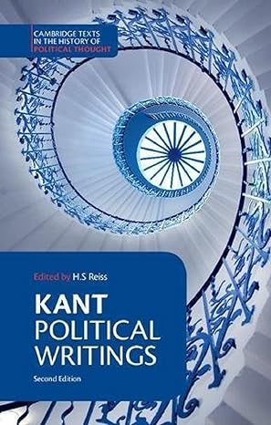 kant political writings 2nd edition immanuel kant, h. s. reiss, h. b. nisbet 0521398371, 978-0521398374