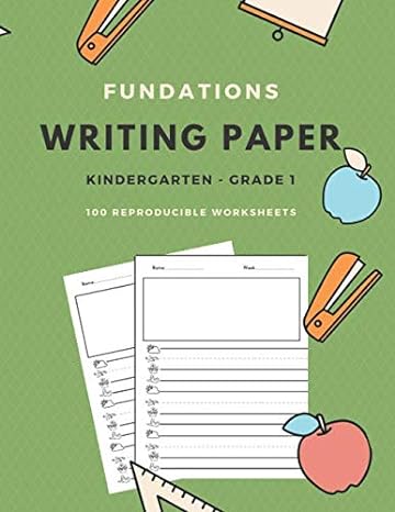 fundations writing paper for first grade 100 reproducible worksheets for kindergarten and other grades 1st