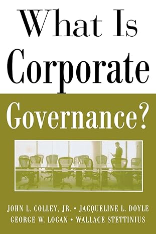 what is corporate governance 1st edition john colley 0071444483, 978-0071444484