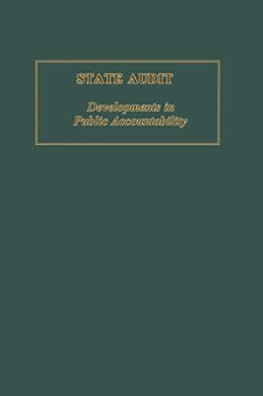 state audit developments in public accountability 1st edition b. geist 134904668x, 978-1349046683