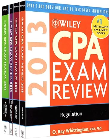 wiley cpa exam review 2013 set 10th edition o ray whittington 1118299825, 978-1118299821