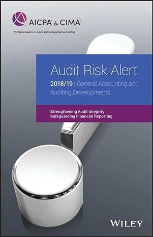 audit risk alert general accounting and auditing developments 2018/19 1st edition aicpa 1948306298,