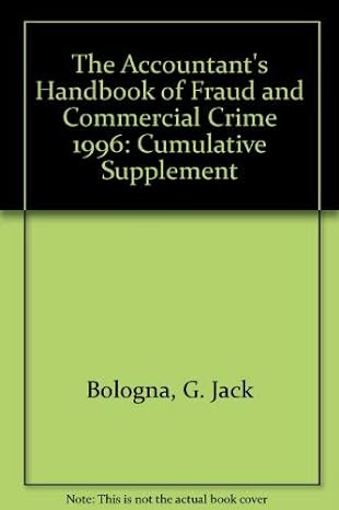 the accountants handbook of fraud and commercial crime 1996 cumulative supplement 1st edition g jack bologna