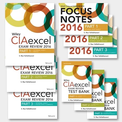 wiley ciaexcel exam review 2016 complete pack 7th edition s rao vallabhaneni 1119242282, 978-1119242284