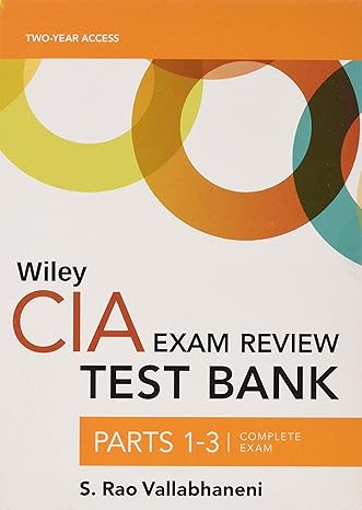 wiley cia exam review test bank 2019 complete set 1st edition s rao vallabhaneni 1119525055, 978-1119525059