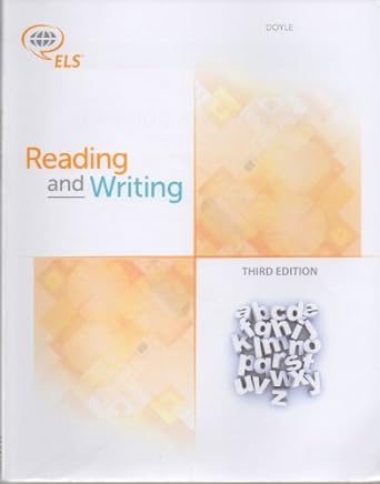 doyle reading and writing 3rd edition pearson learning solutions 1256739812, 978-1256739814