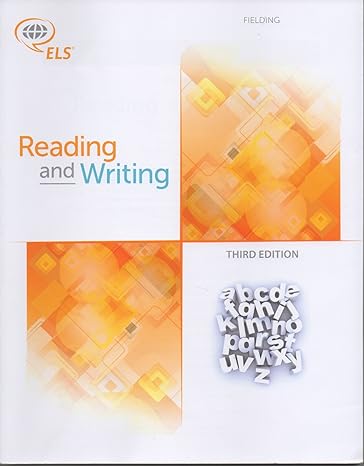 fielding reading and writing 3rd edition pearson learning solutions 1256742155, 978-1256742159