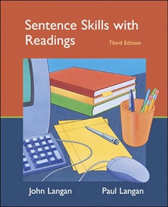 sentence skills with readings 3rd edition john langan 007301723x, 978-0073017235