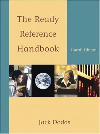 the ready reference handbook 4th edition jack dodds 0321330692, 978-0321330697