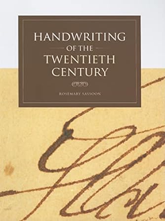 handwriting of the twentieth century 2nd edition rosemary sassoon 1841501786, 978-1841501789
