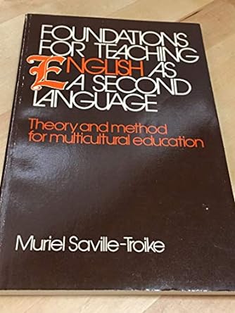 foundations for teaching english as a second language theory and method for multicultural education 1st