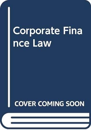 corporate finance law a guide for the executive 1st edition bruce wasserstein 0070684235, 978-0070684232