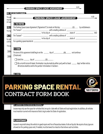 parking space rental contract form book 50+ car parking lot lease agreement forms for lessee and lessor 100