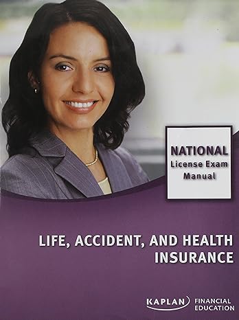 life accident and health insurance national license exam manual 1st edition inc. kaplan 1427785899,