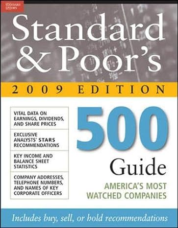 standard and poor s 500 guide 2009 2009 1st edition standard & poors 0071615156, 978-0071615150