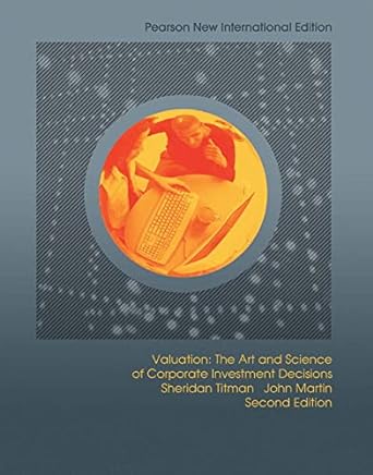 pearson new international edition valuation 2nd edition sheridan j. titman 1292022329, 978-1292022321