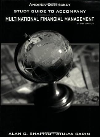 multinational financial management study guide 6th edition alan c. shapiro 0470426772, 978-0470426777